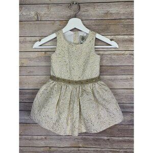 Max Studio Baby 2T NWT Gold Dress Seqiuned